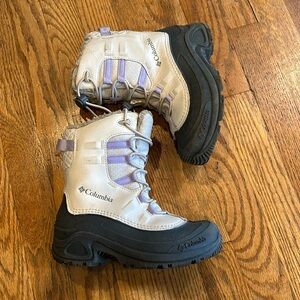 Cream Lavender Snow Boots